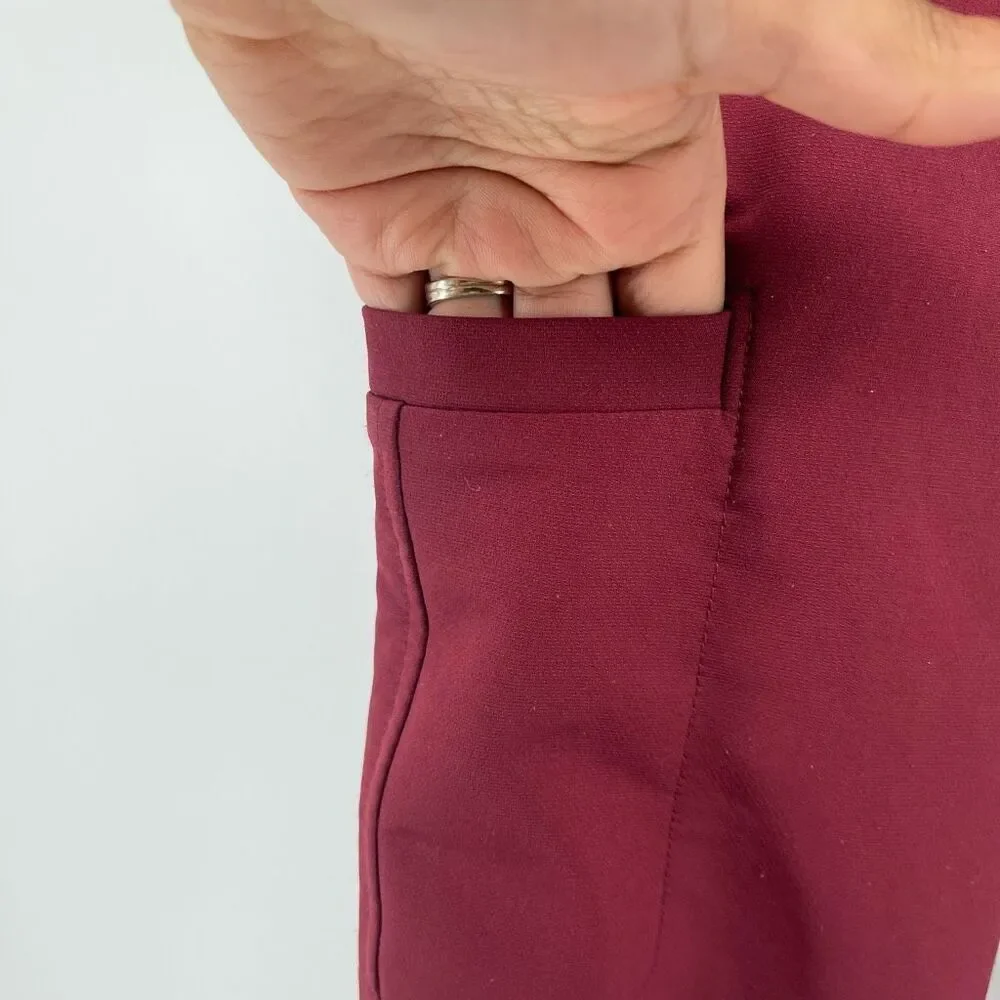 Old Navy Girls StretchTech Cargo Pants Size 8 Scarlet Oak Tapered Performance